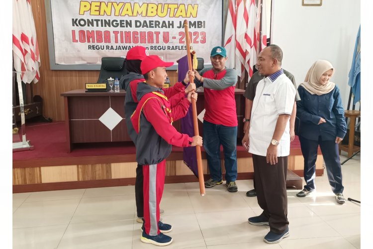 Kwarda Jambi Sambut Kedatangan Kontingen Daerah Jambi Lt V Gerakan