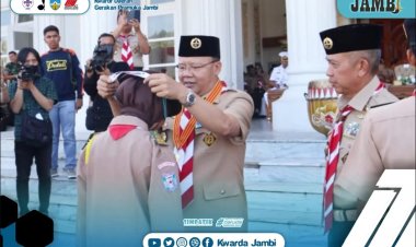 Unsur Pimpinan Kwarda Jambi Hadiri Pembukaan KBN 2022 di Bengkulu