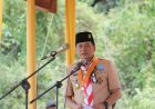 Ketua Kwartir Daerah Gerakan Pramuka Jamb Hadiri Apel Puncak Peringatan Hari Pramuka ke 62 Tingkat Kwartir Cabang Gerakan Pramuka Sarolangun