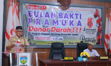 Lagi ! Aksi Nyata Bulan Bakti Pramuka 2024, Kwarda Jambi Laksanakan Donor Darah