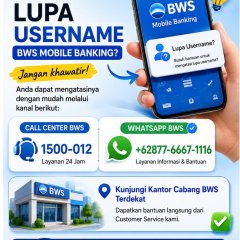 Bagaimana Cara Mengganti Username BWS Mobile Banking