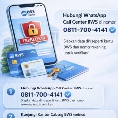 Berikut cara mengatasi buka blokir bank bws