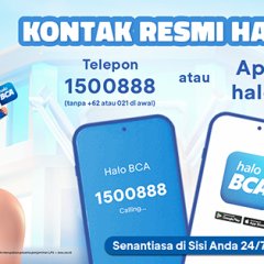 Halo BCA 1500888 apakah gratisdihubungi...